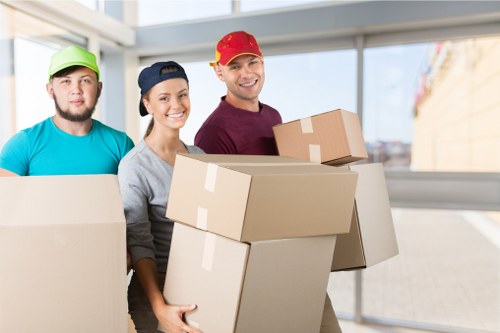 Business stock stored securely using mobile self storage