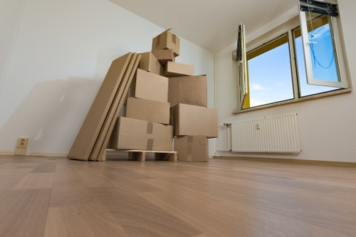 Business items organised for short-term or long-term storage