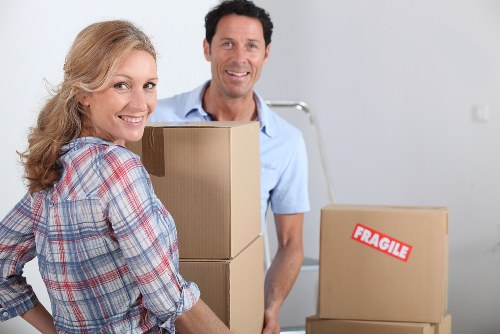 Careful packing of fragile items for a Hanwell home move