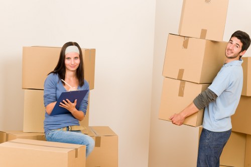 Business inventory stored safely in a Hanwell storage facility